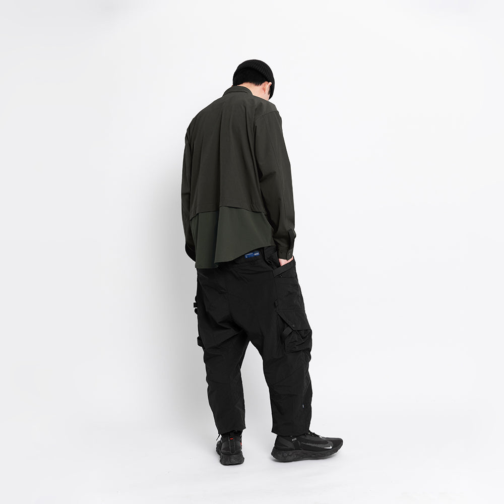 TMCAZ - 4way Stretch Work Shirt Jacket – C32 - Pirate Black + Deep Forest