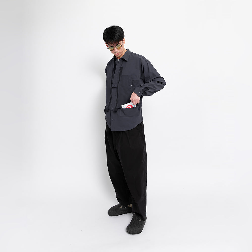 TMCAZ - 4way Stretch Work Shirt Jacket – /C33 - Anthracite + Grey