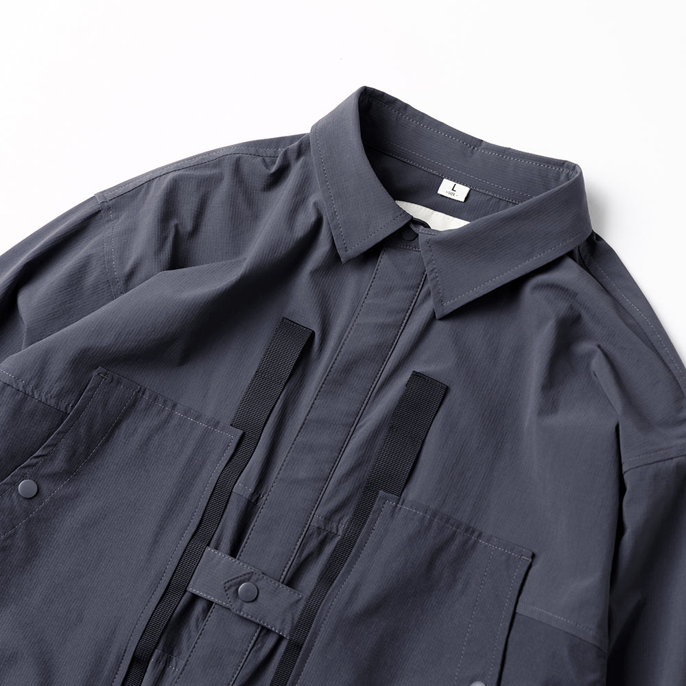TMCAZ - 4way Stretch Work Shirt Jacket – /C33 - Anthracite + Grey