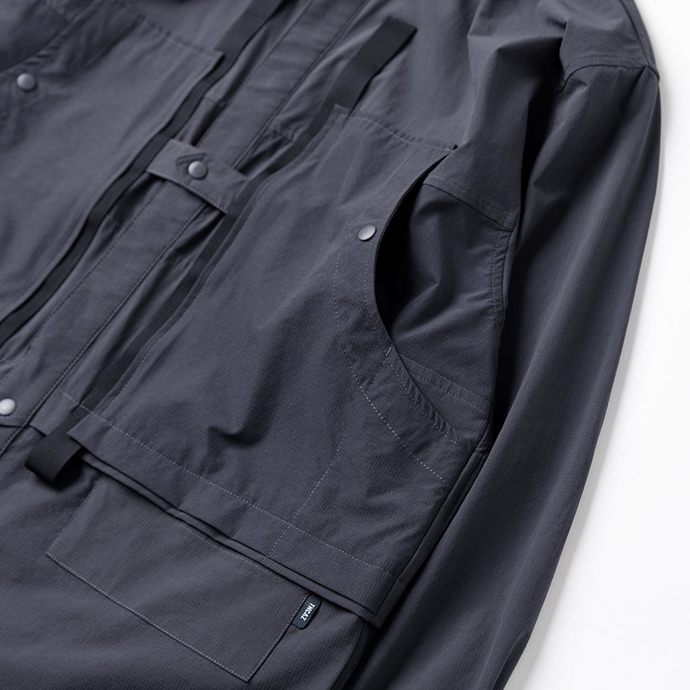 TMCAZ - 4way Stretch Work Shirt Jacket – /C33 - Anthracite + Grey