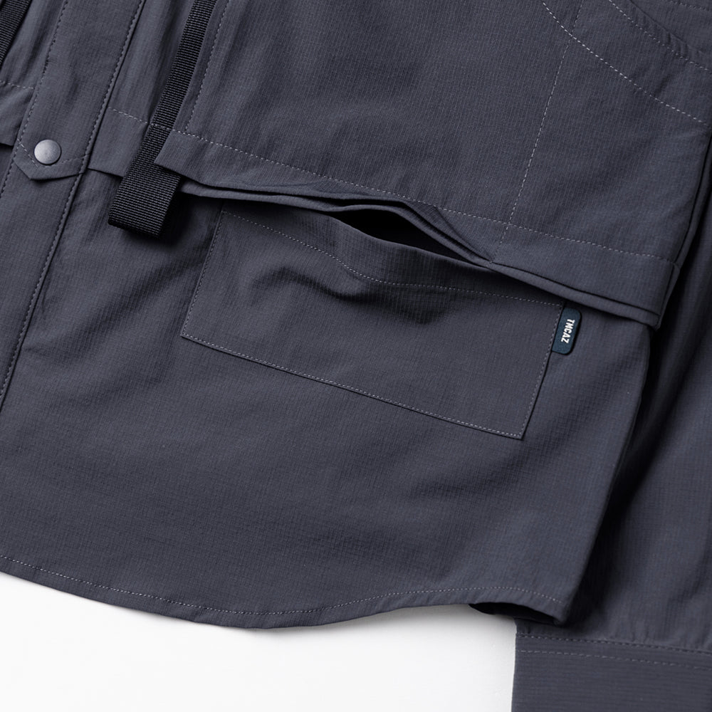 TMCAZ - 4way Stretch Work Shirt Jacket – /C33 - Anthracite + Grey