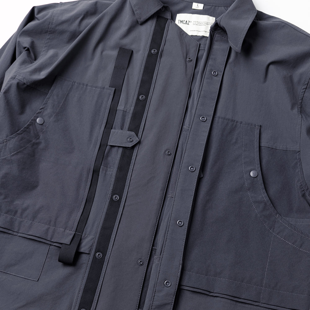 TMCAZ - 4way Stretch Work Shirt Jacket – /C33 - Anthracite + Grey