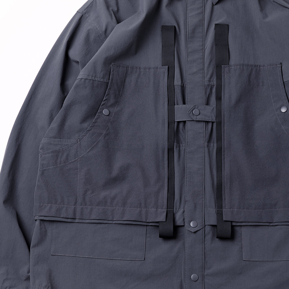 TMCAZ - 4way Stretch Work Shirt Jacket – /C33 - Anthracite + Grey