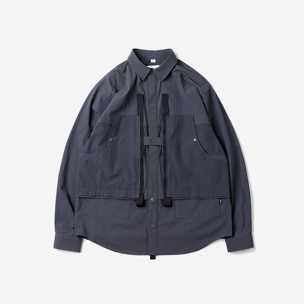 TMCAZ - 4way Stretch Work Shirt Jacket – /C33 - Anthracite + Grey