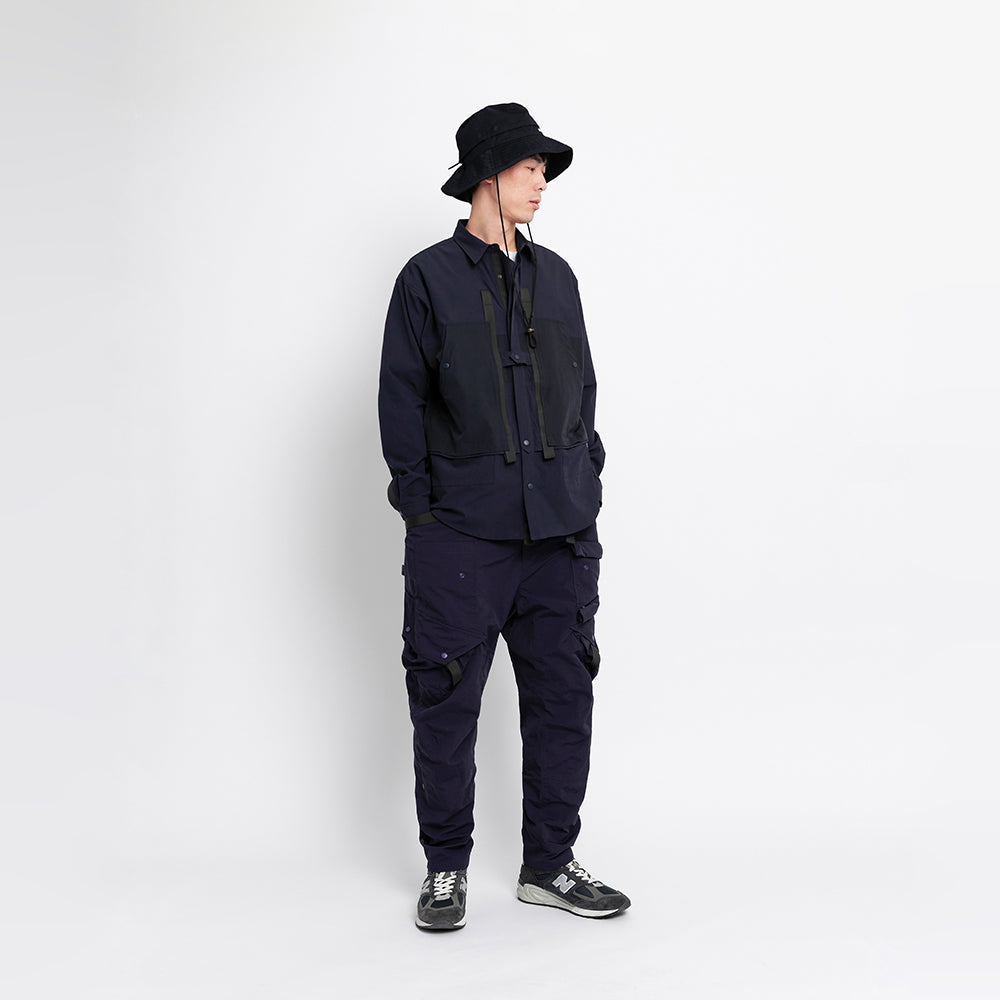 TMCAZ - 4way Stretch Work Shirt Jacket – /C34 - Navy + Carbon