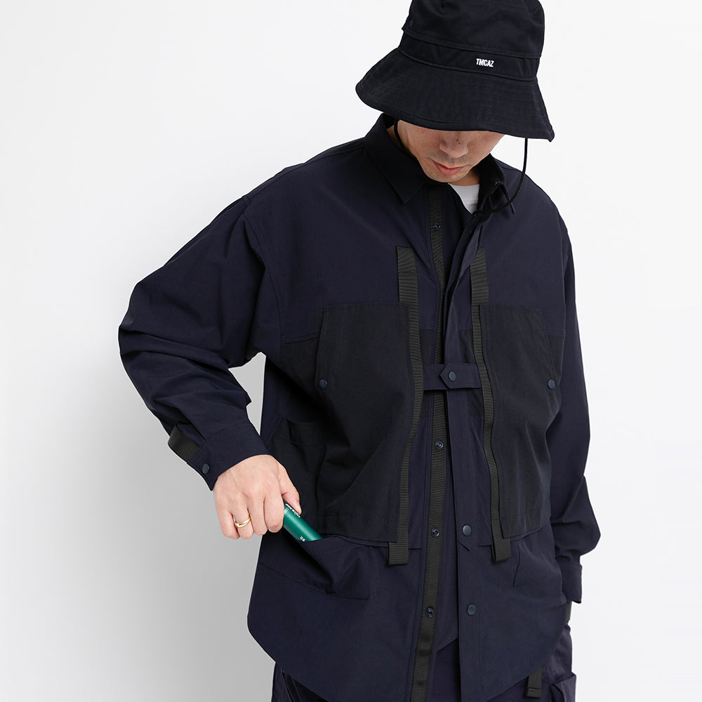 TMCAZ - 4way Stretch Work Shirt Jacket – /C34 - Navy + Carbon