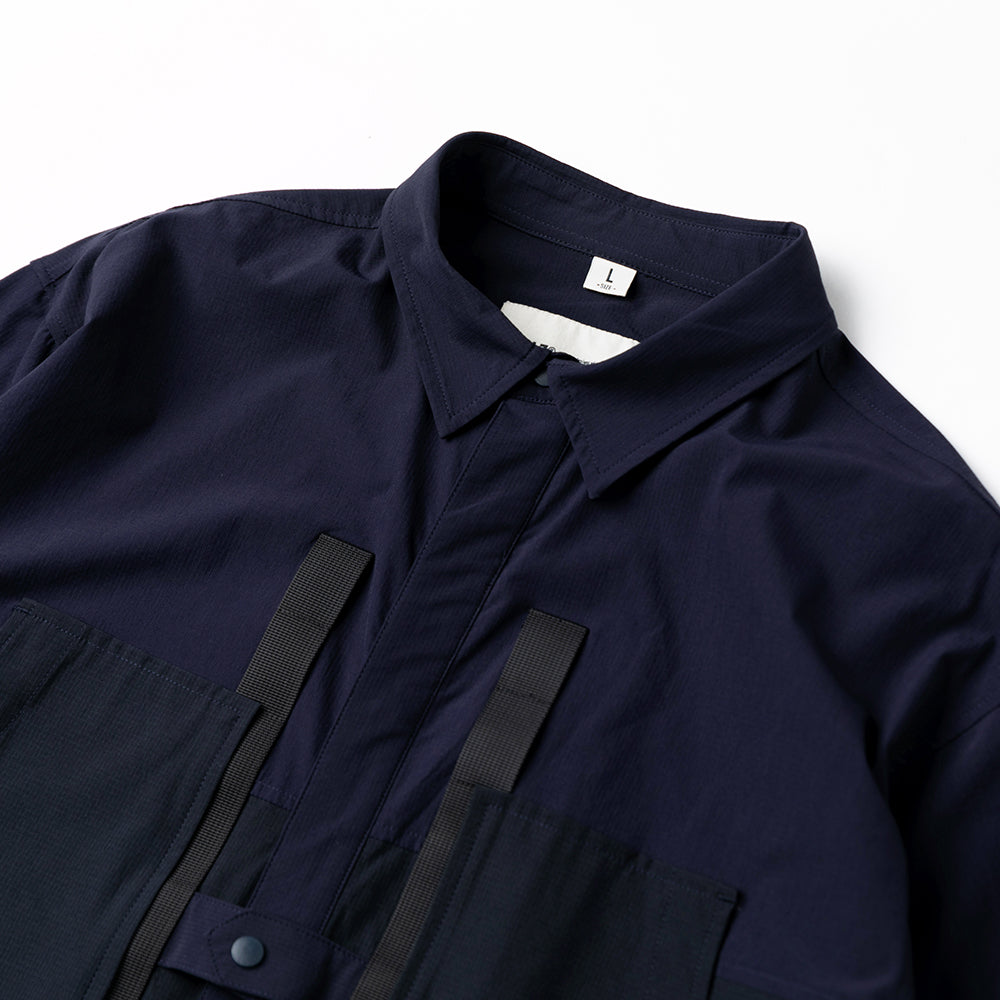TMCAZ - 4way Stretch Work Shirt Jacket – /C34 - Navy + Carbon