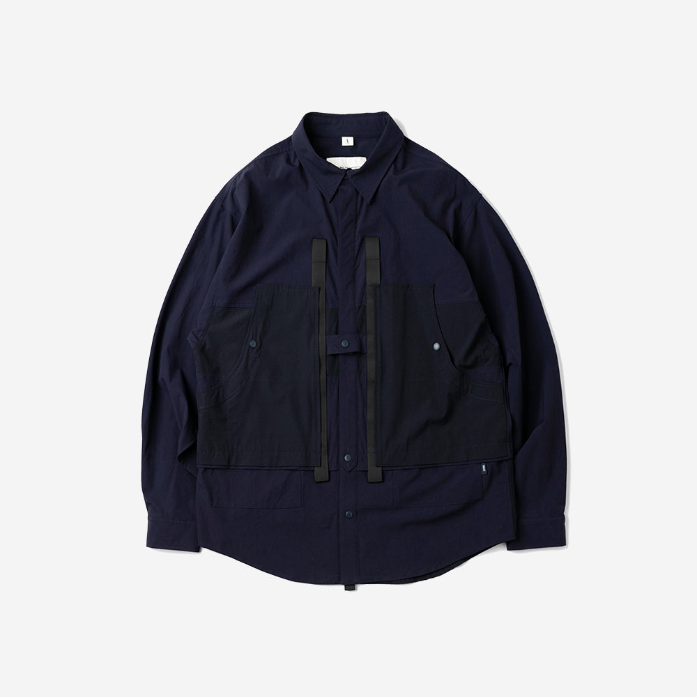 TMCAZ - 4way Stretch Work Shirt Jacket – /C34 - Navy + Carbon
