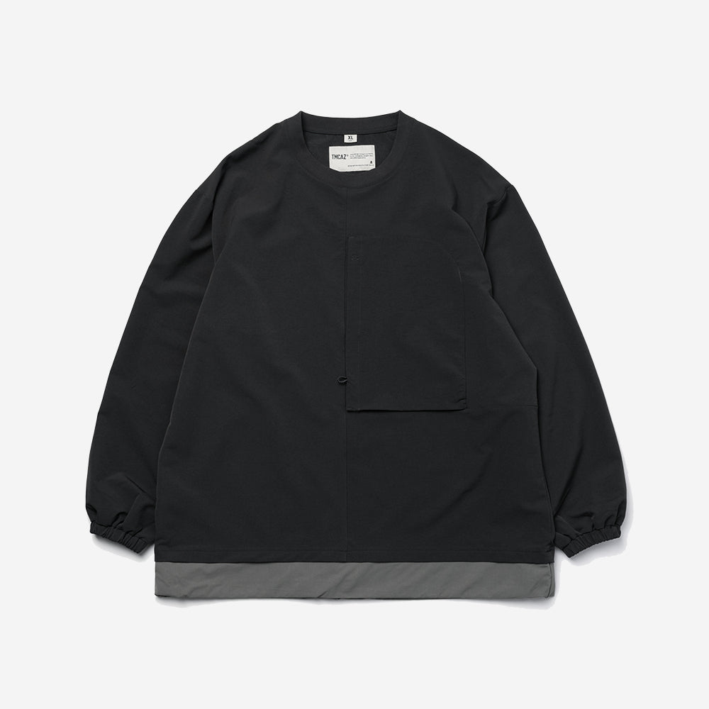 TMCAZ - Double Layer Hem Sweat Crewneck - / H64 - Obsidian