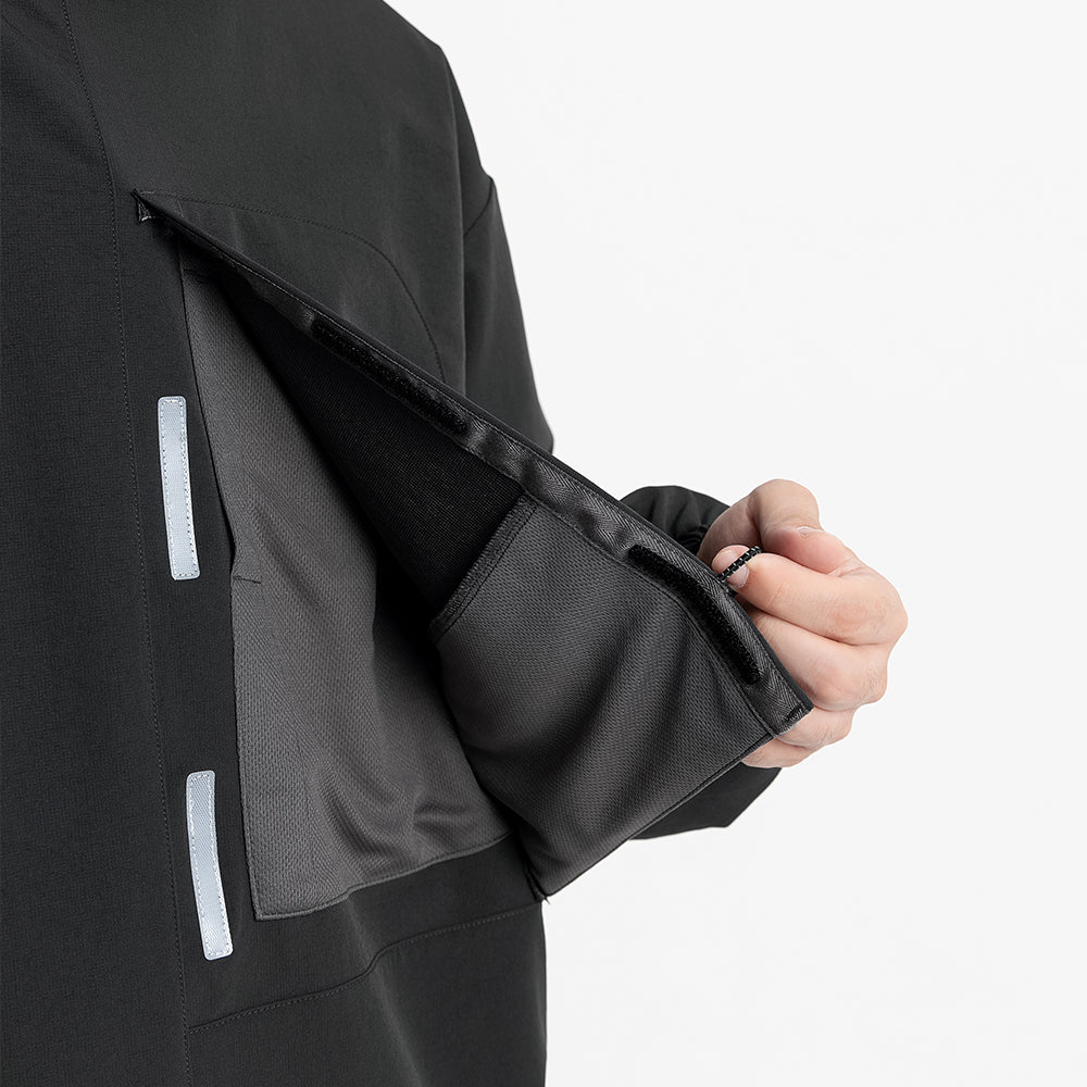 TMCAZ - Double Layer Hem Sweat Crewneck - / H64 - Obsidian
