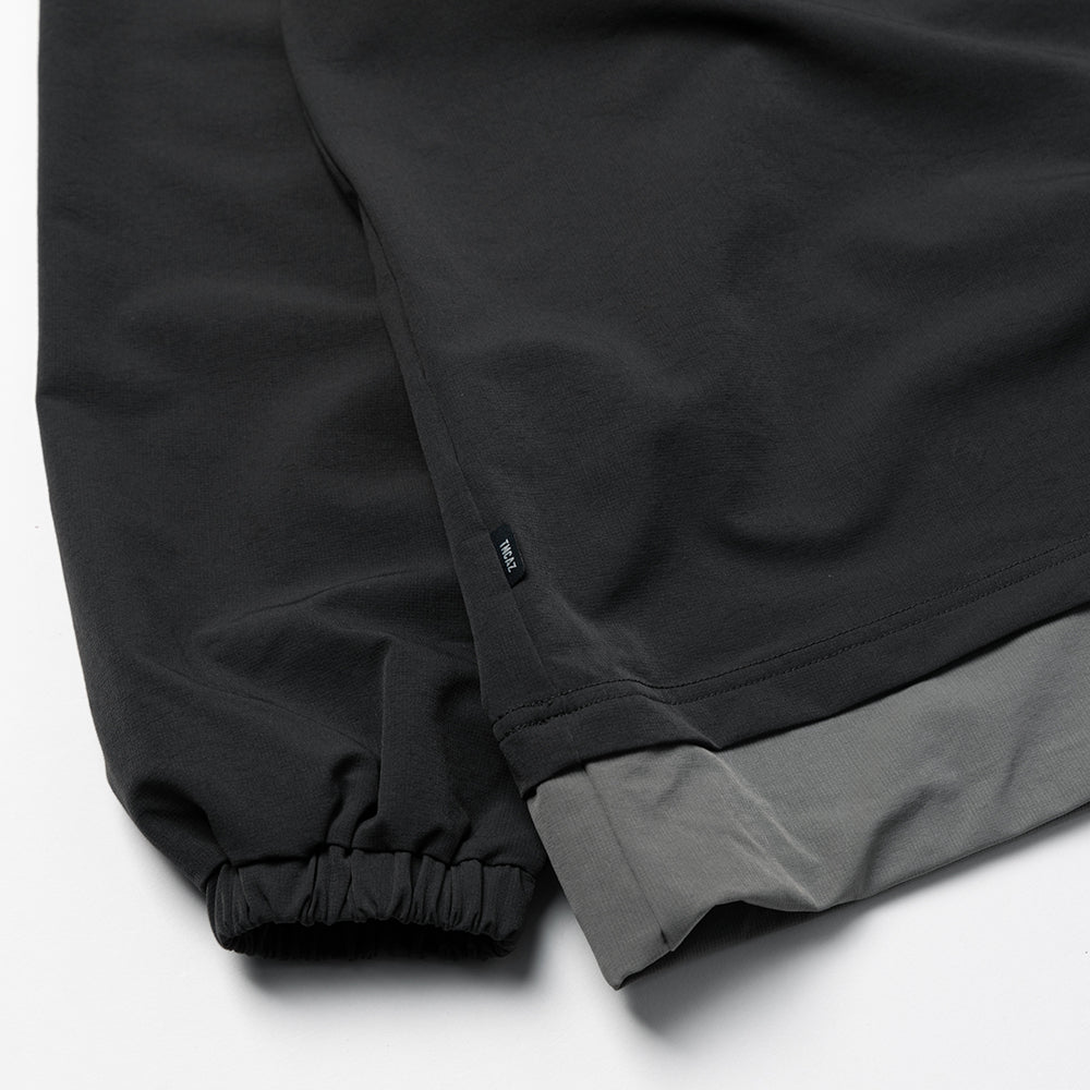 TMCAZ - Double Layer Hem Sweat Crewneck - / H64 - Obsidian