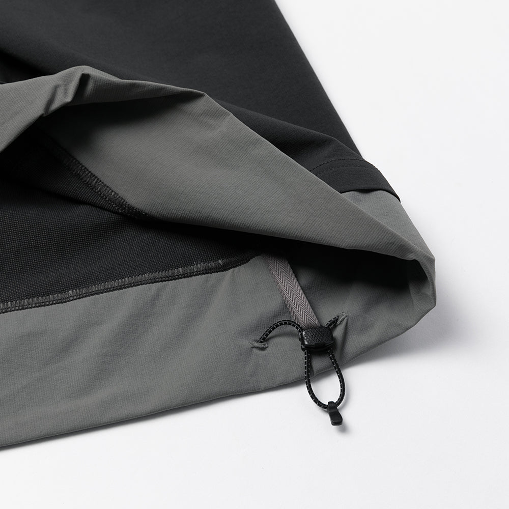 TMCAZ - Double Layer Hem Sweat Crewneck - / H64 - Obsidian
