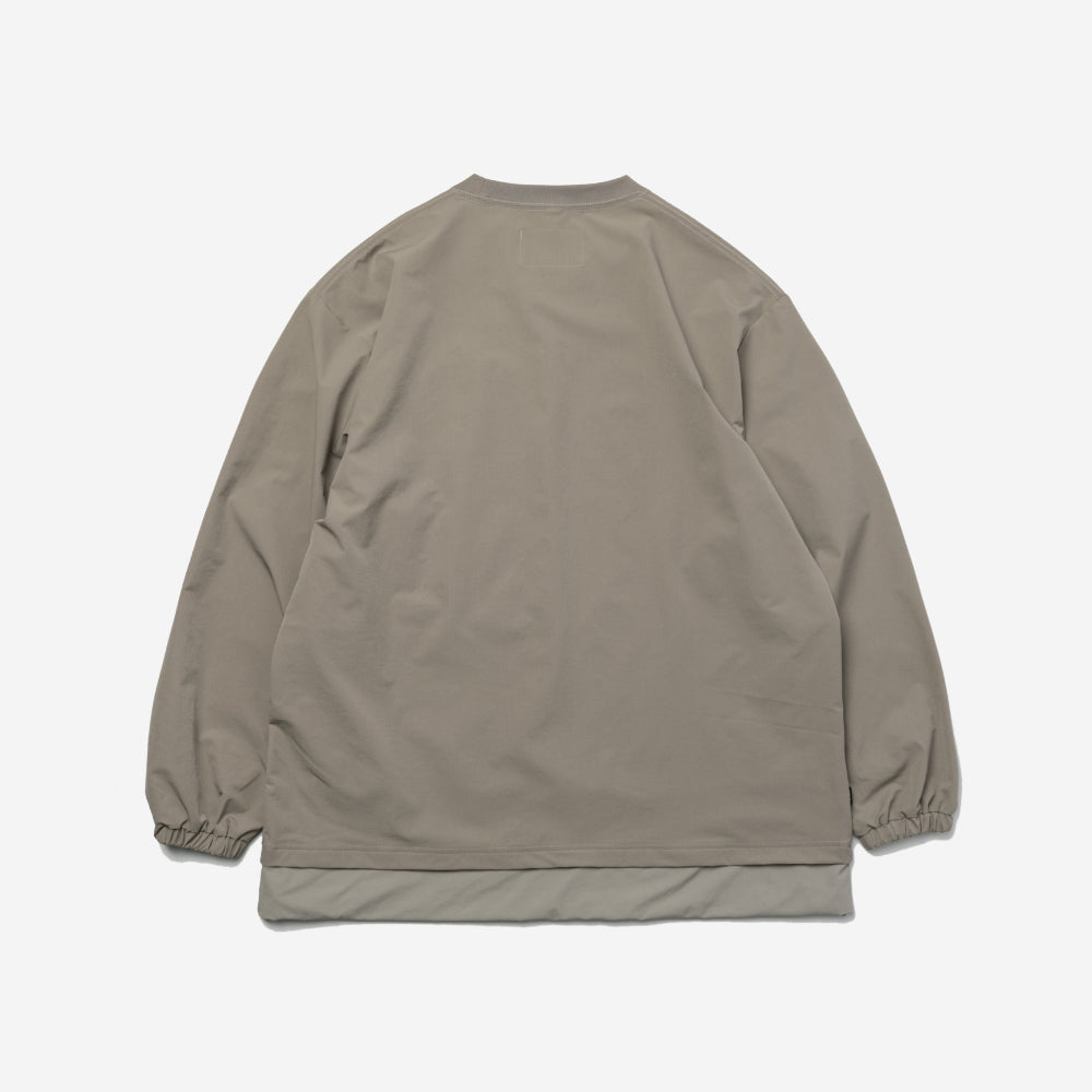 TMCAZ - Double Layer Hem Sweat Crewneck - / H65 - Tan