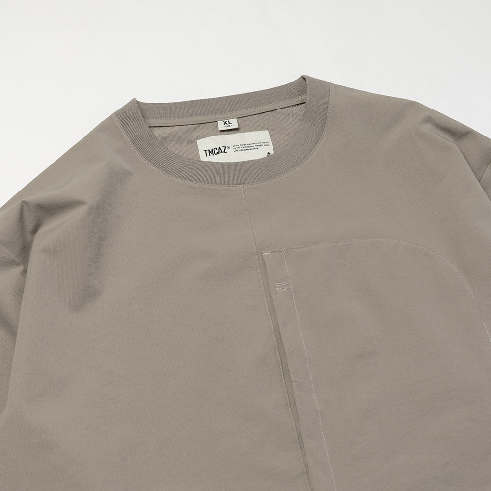 TMCAZ - Double Layer Hem Sweat Crewneck - / H65 - Tan
