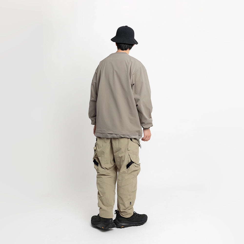 TMCAZ - Double Layer Hem Sweat Crewneck - / H65 - Tan