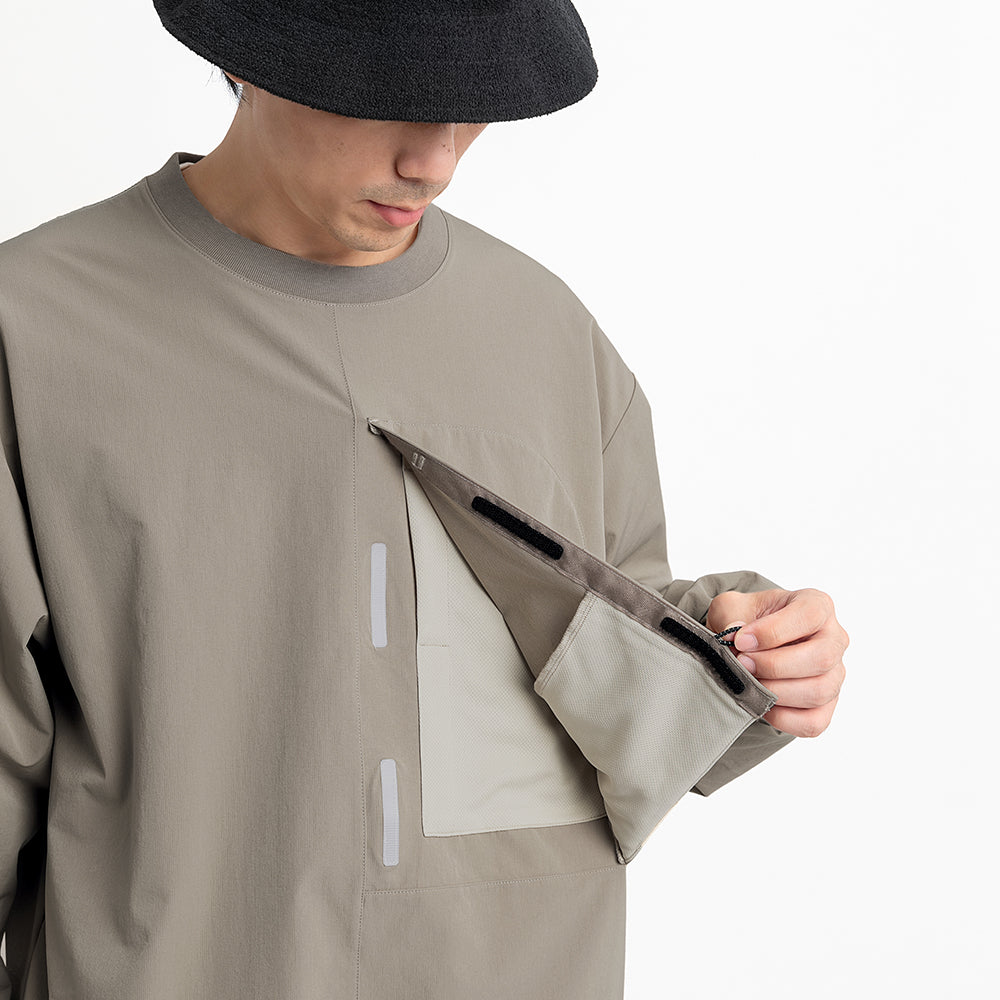 TMCAZ - Double Layer Hem Sweat Crewneck - / H65 - Tan