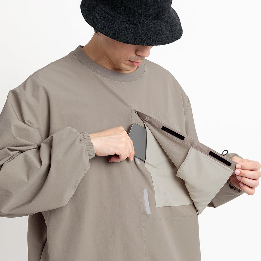 TMCAZ - Double Layer Hem Sweat Crewneck - / H65 - Tan