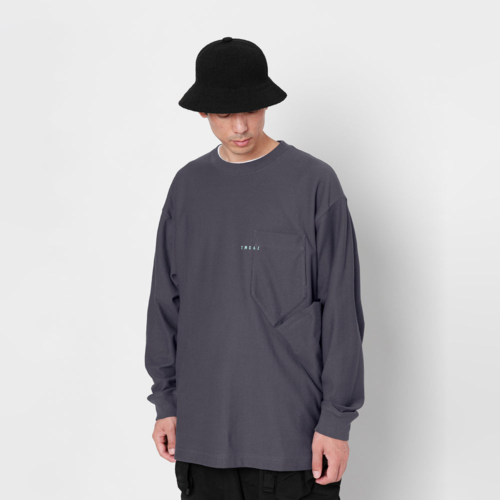 TMCAZ - LS Pocket Tee - / T163 - Anthracite