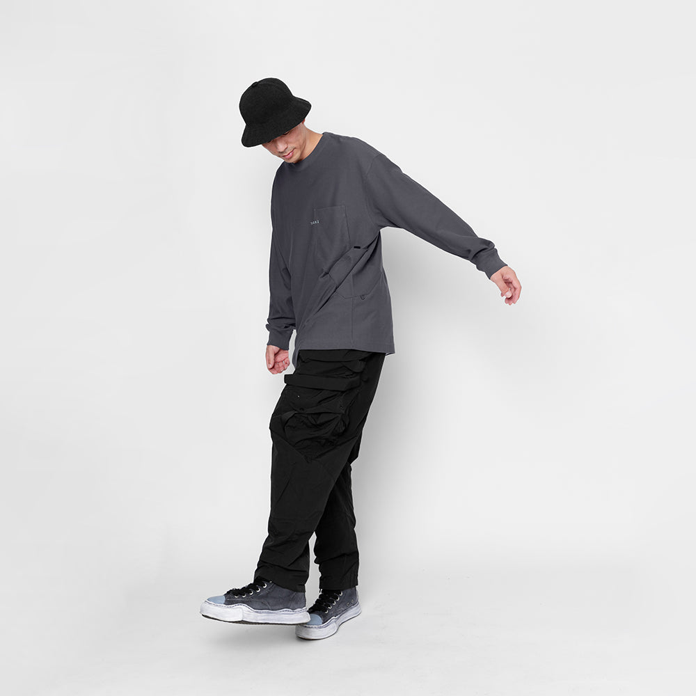 TMCAZ - LS Pocket Tee - / T163 - Anthracite