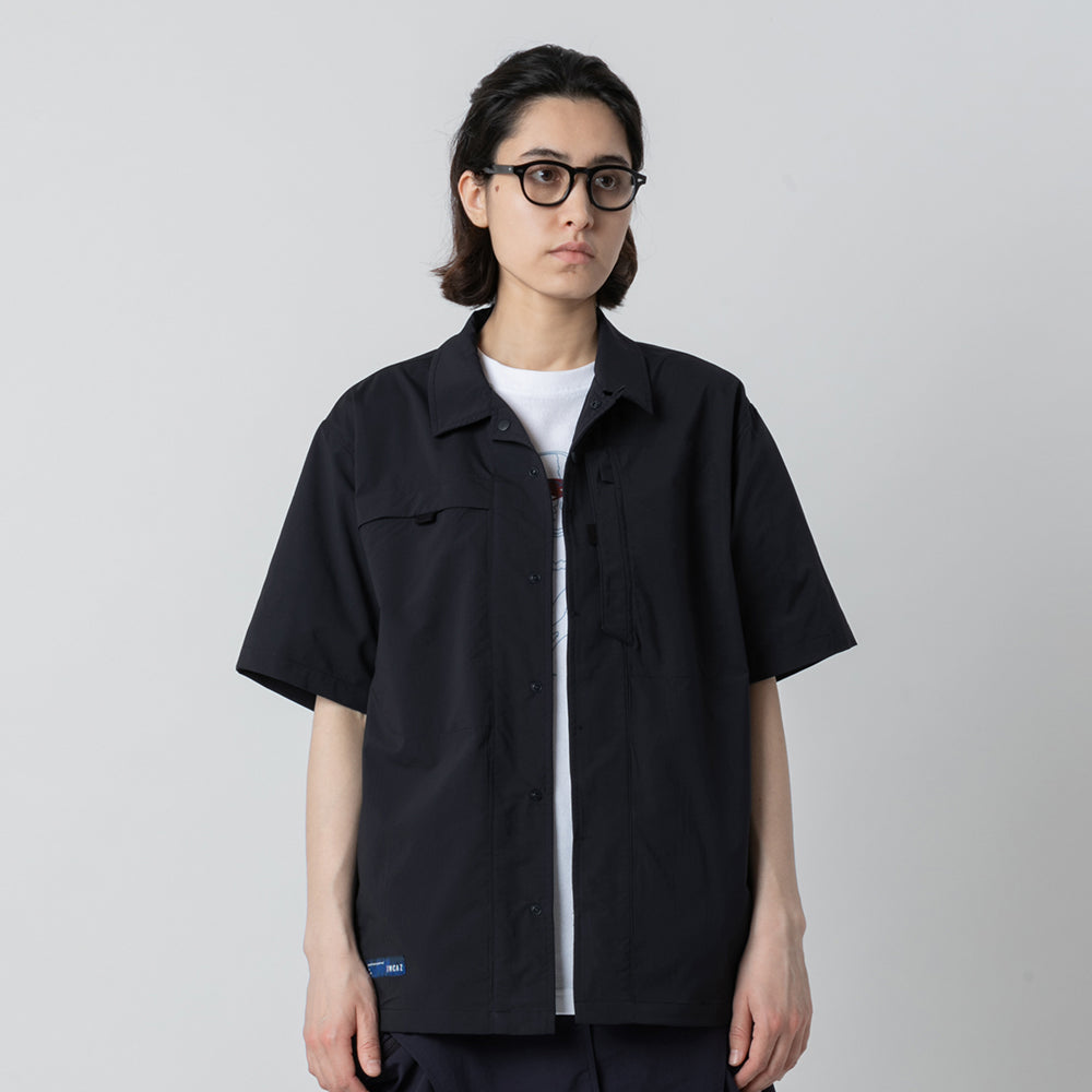 TMCAZ - Open Collar Shirt - S50/Navy