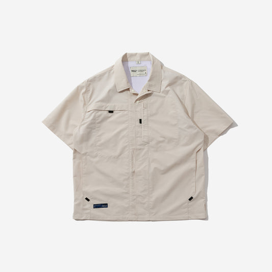 TMCAZ - Open Collar Shirt - S48/White