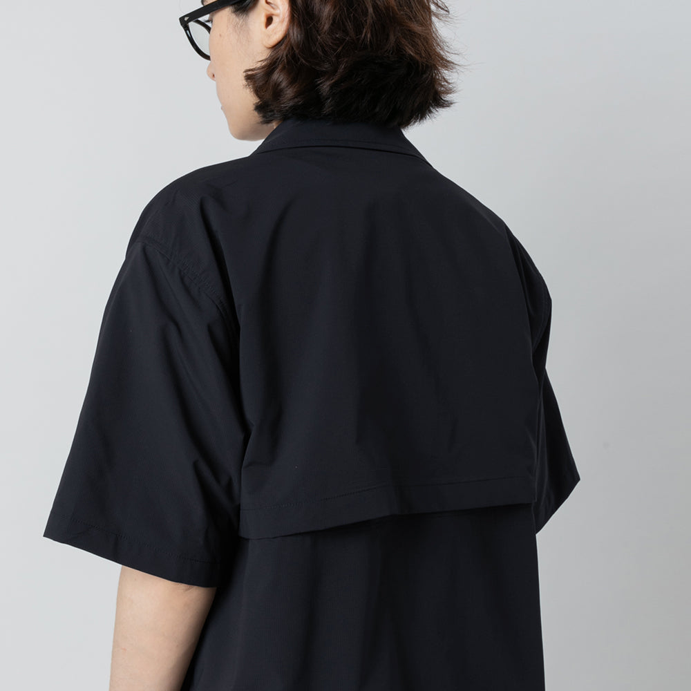 TMCAZ - Open Collar Shirt - S50/Navy