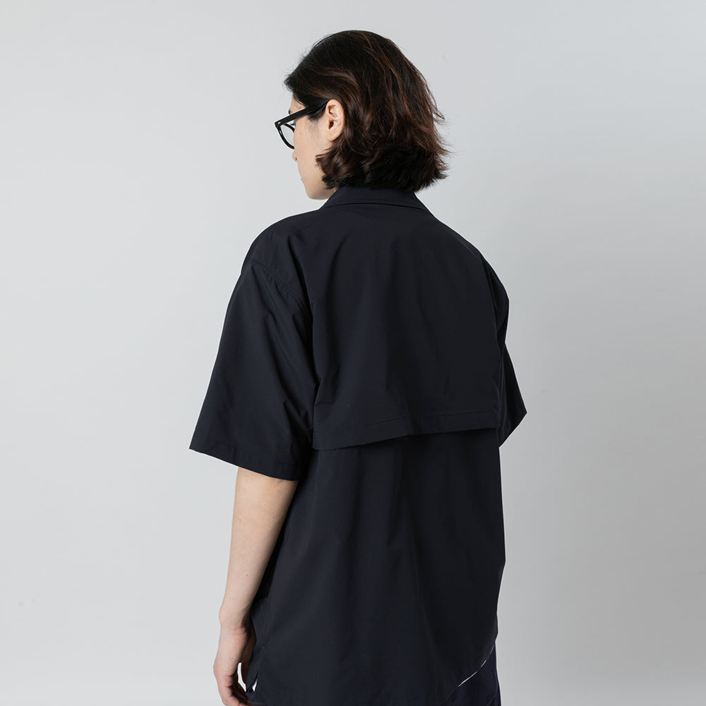 TMCAZ - Open Collar Shirt - S50/Navy