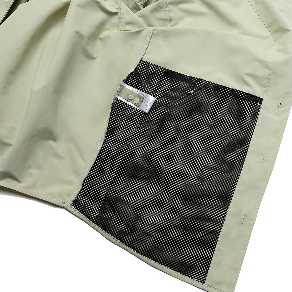 TMCAZ - Stand Collar Shirt Jacket - S55 / Aqua green