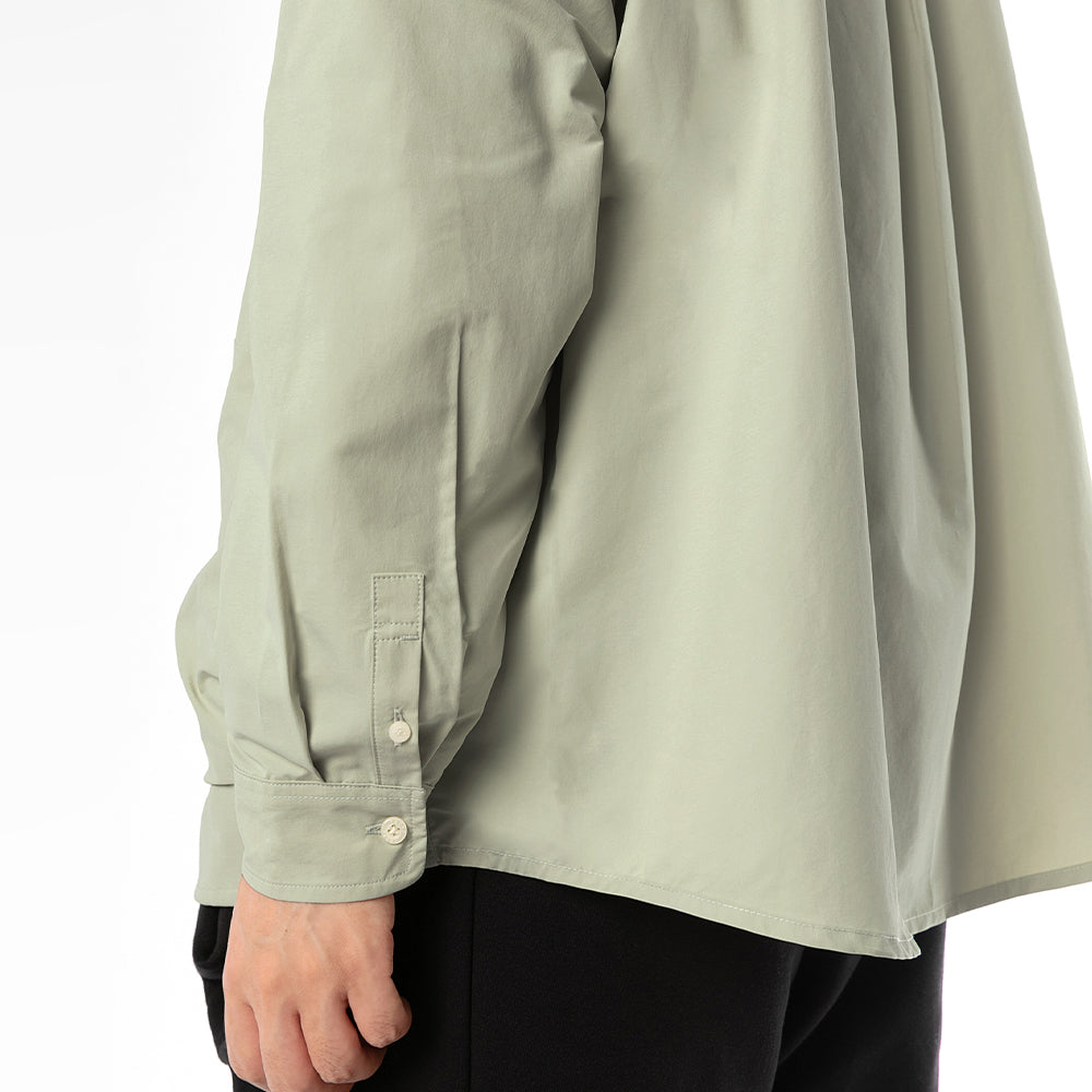 TMCAZ - Stand Collar Shirt Jacket - S55 / Aqua green