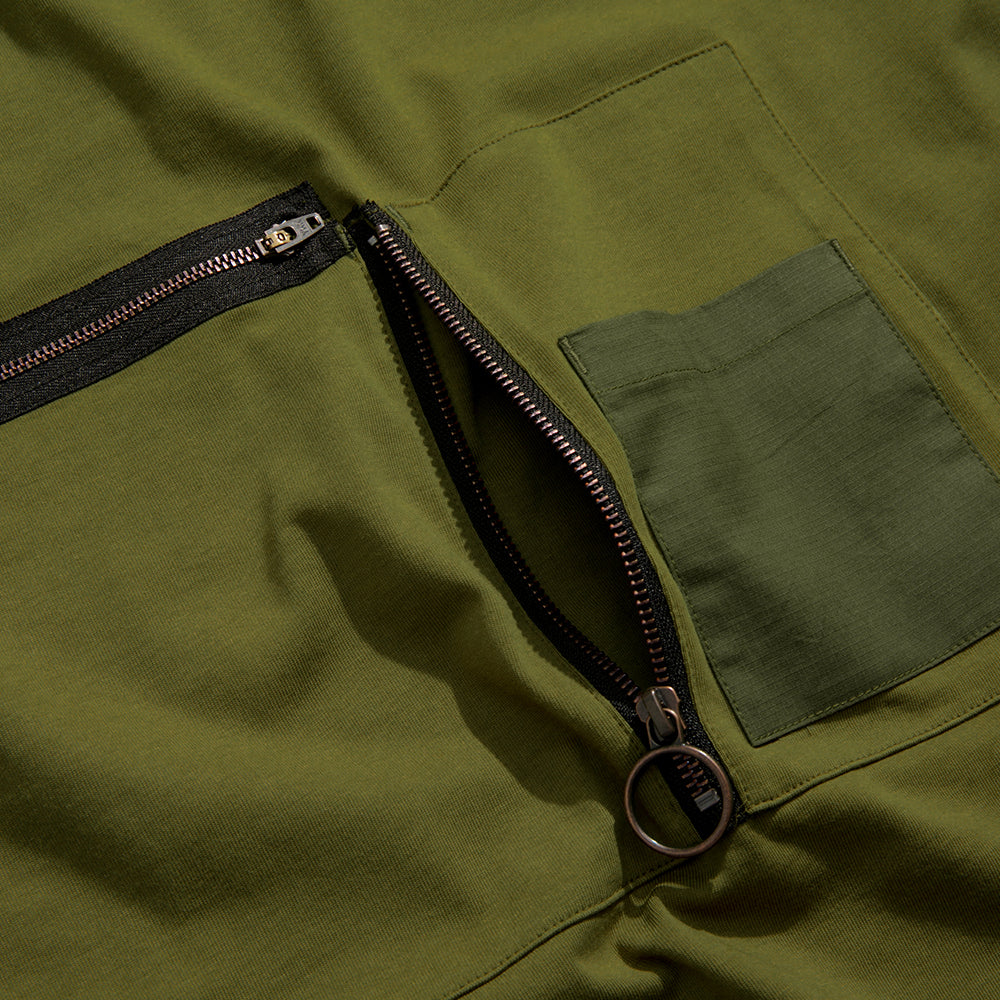 TMCAZ - Heavy Industry Pocket Tee - T100 - Olive