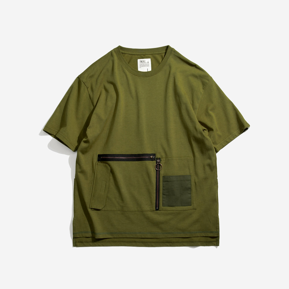TMCAZ - Heavy Industry Pocket Tee - T100 - Olive