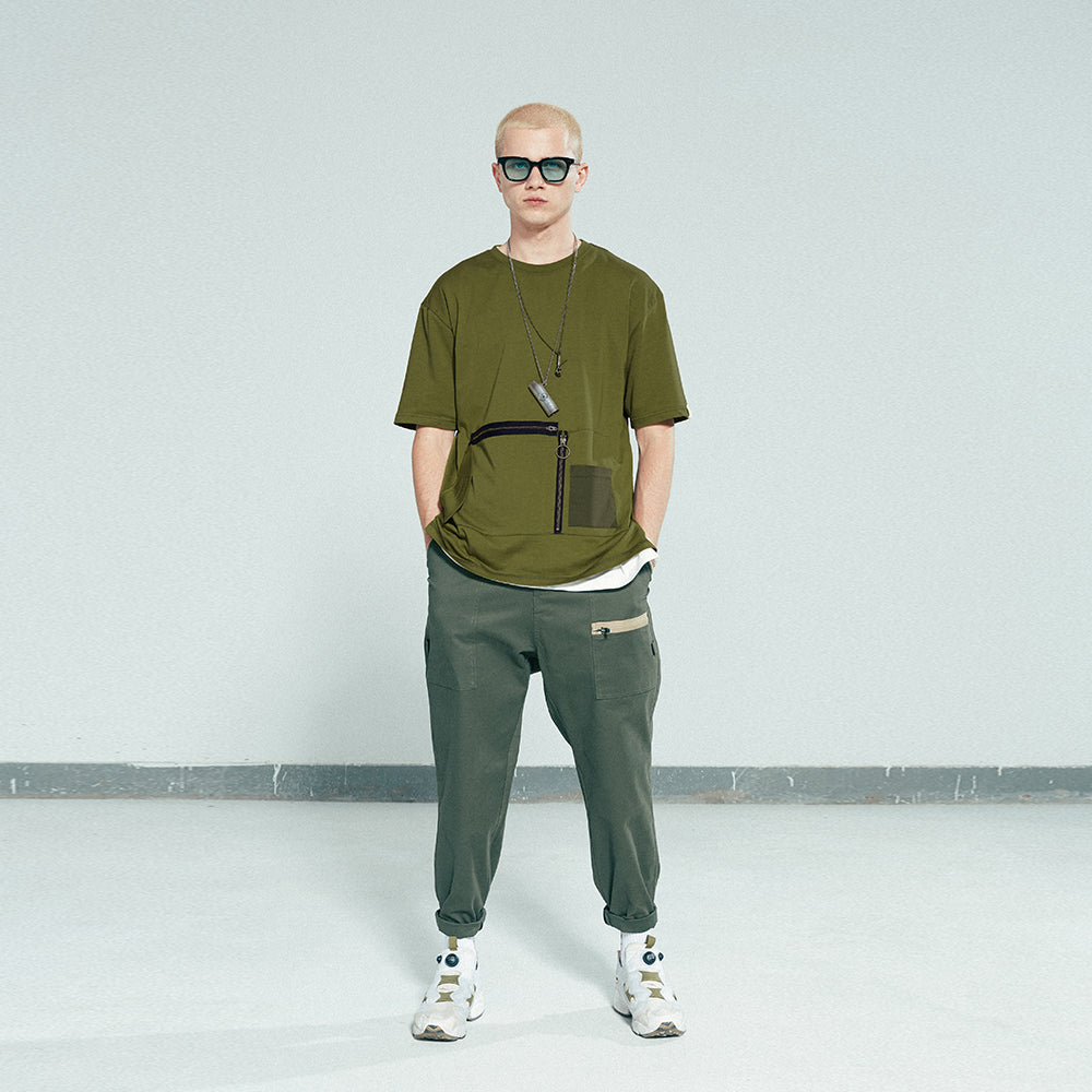 TMCAZ - Heavy Industry Pocket Tee - T100 - Olive