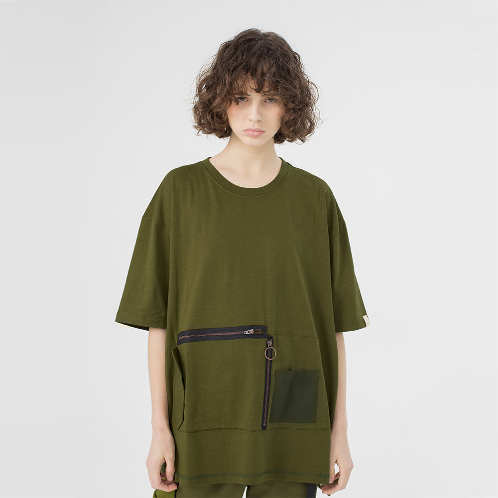 TMCAZ - Heavy Industry Pocket Tee - T100 - Olive