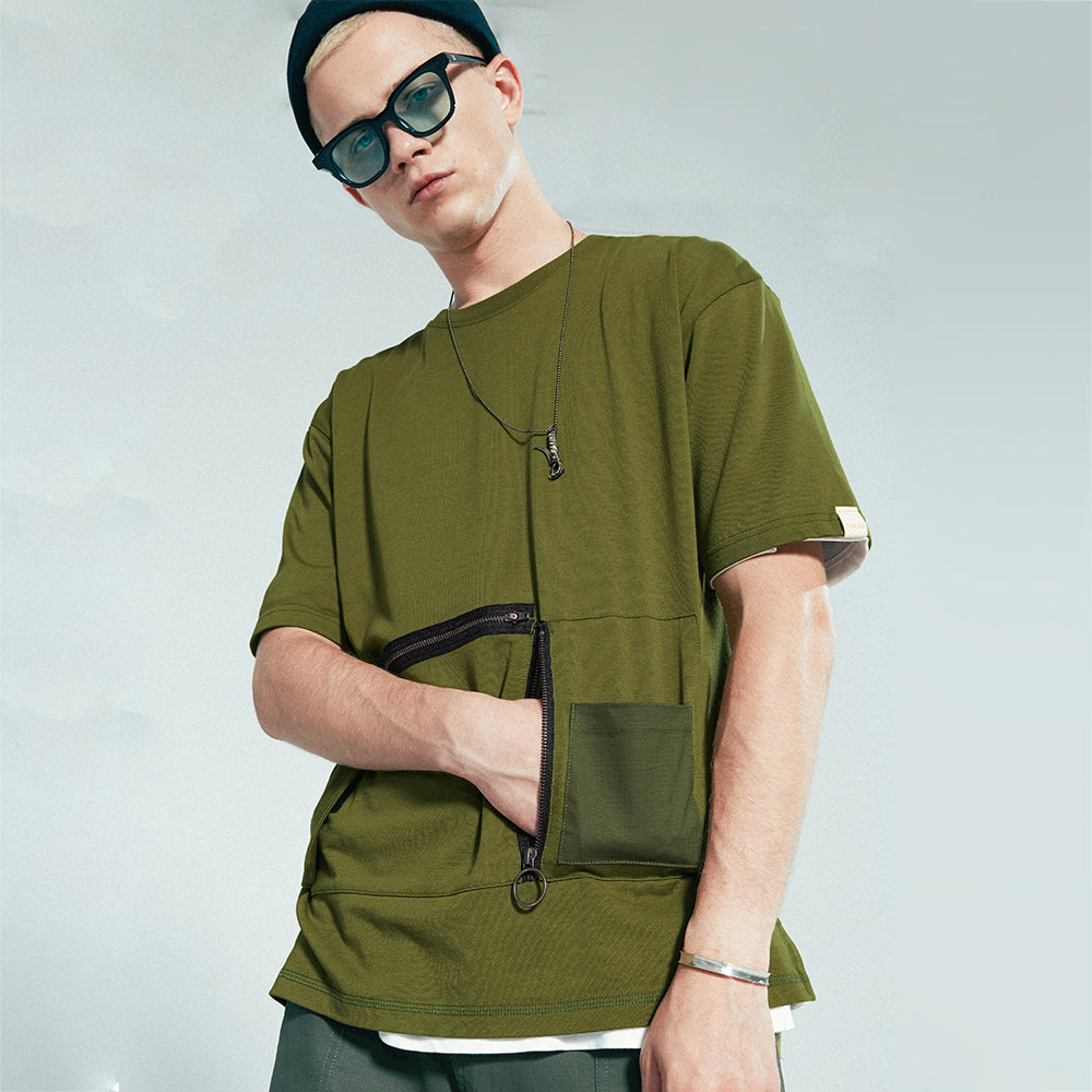TMCAZ - Heavy Industry Pocket Tee - T100 - Olive