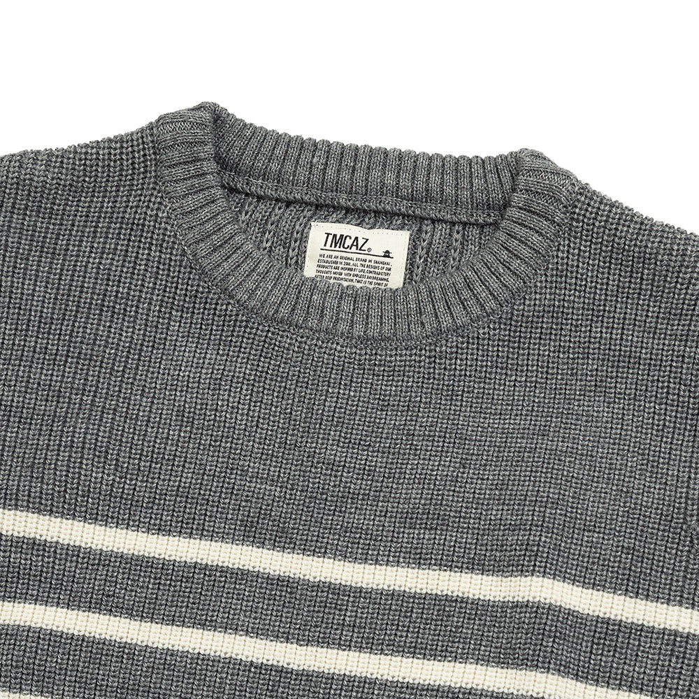 TMCAZ - Wool-blend Dropped Knit Vest - WV06 / Gray