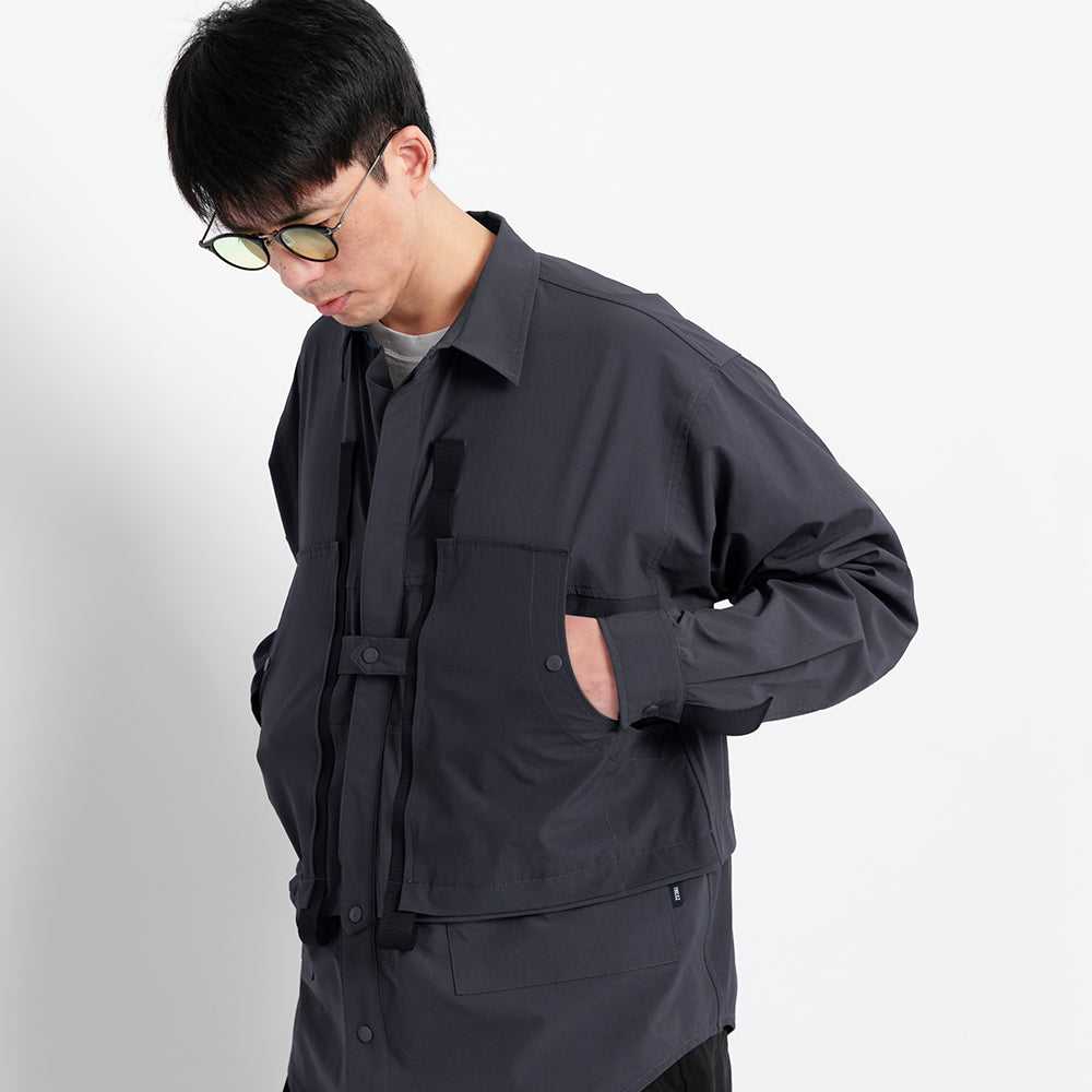 TMCAZ - 4way Stretch Work Shirt Jacket – /C33 - Anthracite + Grey