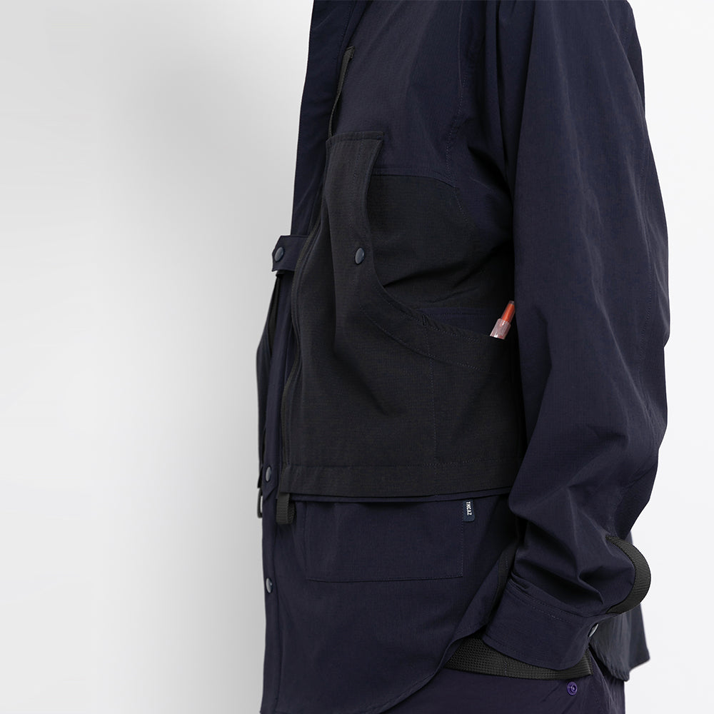 TMCAZ - 4way Stretch Work Shirt Jacket – /C34 - Navy + Carbon