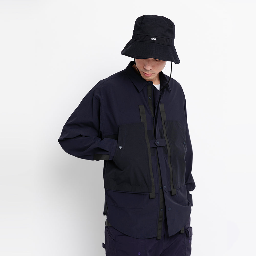 TMCAZ - 4way Stretch Work Shirt Jacket – /C34 - Navy + Carbon