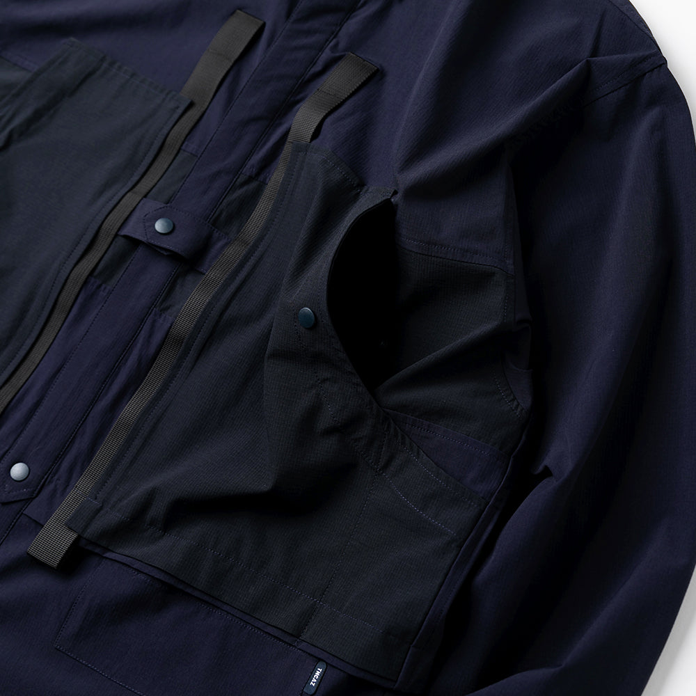 TMCAZ - 4way Stretch Work Shirt Jacket – /C34 - Navy + Carbon