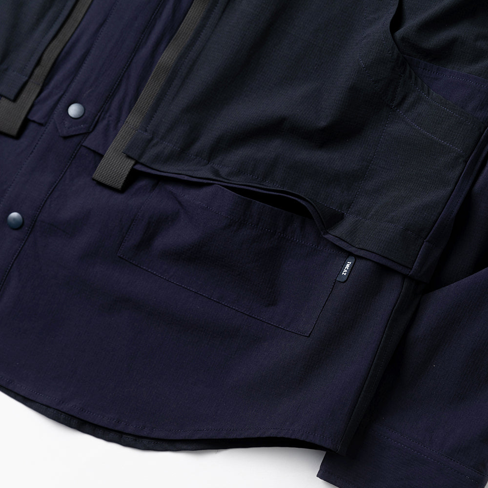 TMCAZ - 4way Stretch Work Shirt Jacket – /C34 - Navy + Carbon