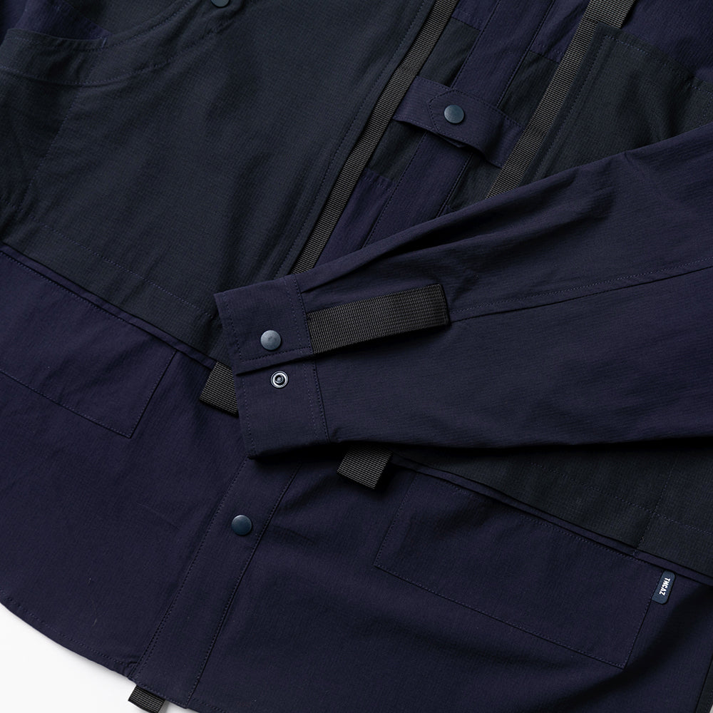 TMCAZ - 4way Stretch Work Shirt Jacket – /C34 - Navy + Carbon