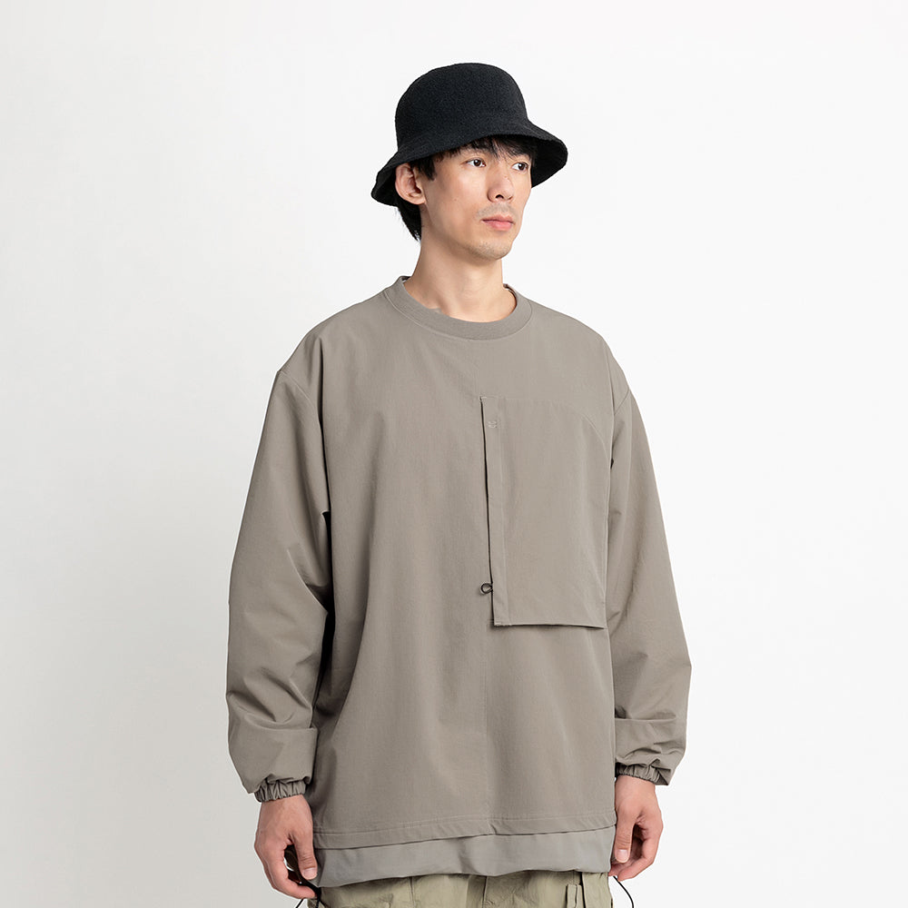 TMCAZ - Double Layer Hem Sweat Crewneck - / H65 - Tan