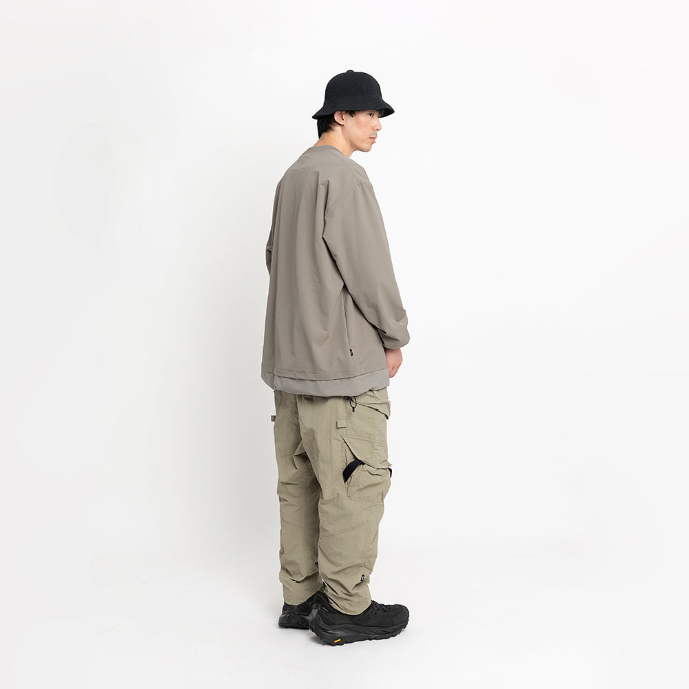 TMCAZ - Double Layer Hem Sweat Crewneck - / H65 - Tan